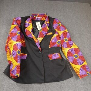 Shenbolen Women's Colorful Sportscoat Blazer Size 4XL‎ NWT